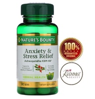 Nature's Bounty Anxiety & Stress Relief Ashwagandha KSM-66 50 Tablets