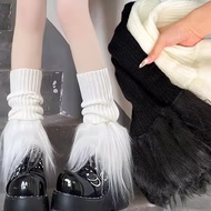 [3-5 Days Arrive]1/2pairs Ultra-Soft Leg Warmers with Plush Paneling, Lightweight Knitted Boot Cover