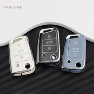 TPU Car Remote Key Case Cover Fob For VW Volkswagen Golf 7 MK7 Tiguan MK2 For SEAT Ateca Leon FR 2 I