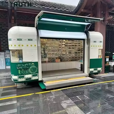YG Book Store Food Truck Remorque Alimentaire Mobile Food Truck Trailer With Full Kitchen For Sale E