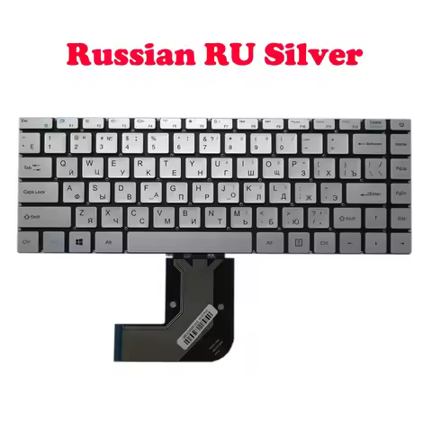 Laptop Blue Silver Keyboard For Teclast F7 PLUS / F7S MB3181004 F0005-004 XK-HS105 YMS-0177-B PRIDE-
