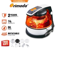 ✪Primada 14 Liter XXXL 3D Air Fryer PCR1220☃