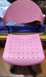 IKEA 粉紅色學生椅 辦公椅 轉椅
