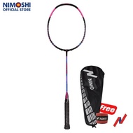 Promo NIMO Raket Badminton PASSION 300 Black Pink + FREE Tas &amp; Grip