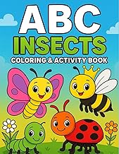 ABC Insects Coloring & Activity Book: Color, Trace, and Learn the Alphabet with Bugs and Insects