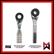 711L EDC Ratchet Wrench for Multi Tools ¼” Hex Bit - for Leatherman