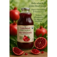 LAKEWOOD Organic Pure Pomegranate Juice 100%