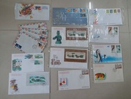 龍年郵簡20元.有5張.集郵18元.有8張..1991年承德避暑山莊,T164郵票,1張,16元,有13套..金魚郵票,1張17元,有20張...T151郵票,秦始皇陵銅車馬小全張1張賣18蚊,有20