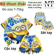 Mother and Baby T-shirt Set with 3D Printed Fun Cartoon Patterns Shorts Width 7-75kg