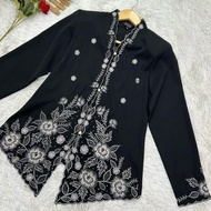 Modern Exclusive Embroidery Baju Kebaya Nyonya in Dubai Silk for Women Sizes 36-46 -90012