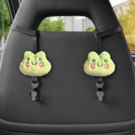 【Ready Stock】 Cartoon Frog Plush Doll Car Hook Integrated Sports Seat Back Car Storage Trolley Inter