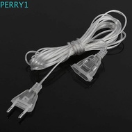 PERRY1 Power Extension Cord Outdoor For Holiday Christmas Lights LED String Light 3M 5M Cable Plug Transparent Extension Cable