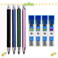 EMILEE Mechanical Pencil 2B/4B/6B/8B Pencil Refill Metal Stationery Sketch Comics Design Art Paintin