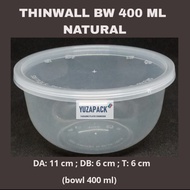 Thinwall Mangkok Bowl 400ml 400 Food Container Microwave tahan panas