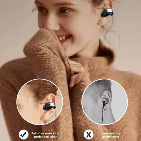 Over-ear Bluetooth Headphones With Single-ear Design Ear Battery Business Lightweight Bluetooth Clip