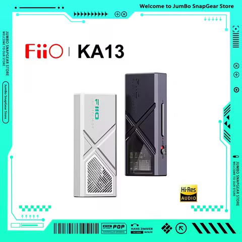 FiiO KA13 DAC Headphone Amplifier Desktop USB DAC AMP Headphone Power Amplifier Portable 550mW High 