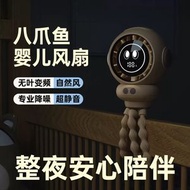 【4000mAh】嬰兒車風扇 /  桌面風扇 /便攜風扇 /八爪魚風扇 /  手持風扇 / USB風扇 / 露營風扇 /4檔自由調節  黑色  -平行進口