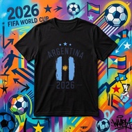 Argentina 2026 Fifa World Cup Soccer Fan T-Shirt Argentina National Team Football Jersey Unisex Casu