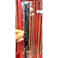 925 Sterling Silver Necklace Gold Plated Round Bead Chain Pattern Weight 1.61 Grams Length 18 Inches