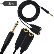 6.5 Male to Dual 6.5 Female Large Three-Core to Large Two-Core Female Adapter Cable Connection Cable