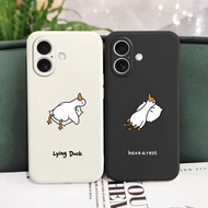 Minimalist Cartoon Duck Pattern Phone Case For Huawei Nova 7i 3i 4e Y70 Y71 Y72 Y7A Y9S Y9 Prime 201