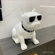 Simple Piggy Bank Large Size Only Can Not Go Out Decoration French Bulldog Side Table Creative Livin