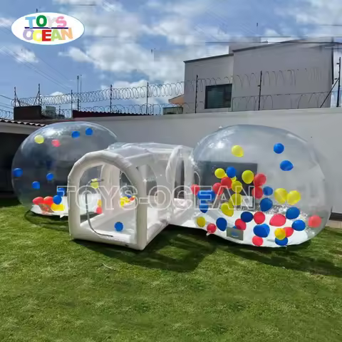 Custom Camping Tent House Outdoor 2 Bedroom Bubble Tent Inflatable Transparent Dome Clear Bubble Ten