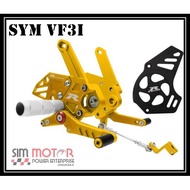 RAPIDO SYM VF3I SINGLE RACING FOOTREST WITH FRONT SPROCKET COVER V2 + FREE PEN PAINT TYRE