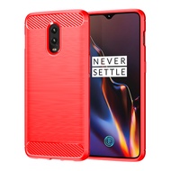 Phone Casing For Oneplus 6T 6 5 1+5t Armor Carbon Fiber Back Cover for oneplus 6t 5T 1+5 Shockproof Silicone Case