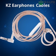 RALPH KZ Earphones Cables, 2PIN with Microphone KZ Headphones Wire, Original 3.5MM Upgrade High-Puri
