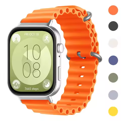 Colorful Band For Huawei Watch Fit 3 Replaceable Ocean Silicone Strap For Huawei Fit 3 Sport Watchba