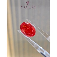 YOLO Lab-grown diamond Oval 8.03ct Fancy vivid red--8774963562934