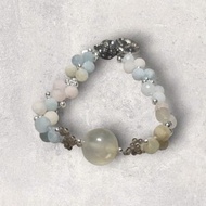 葡萄石+摩根石手鍊