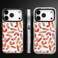 Jon Burgerman Screenful Cute Hot Dogs Acrylic Wireless Magnetic Charging Case Compatible For IPhone 