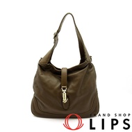 Gucci 新款 Jackie 兩用單肩包 246907 真皮女士單肩包
ブラウン（已使用）