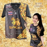 Round Neck  Jersey Chang Thailand Sports shirt, Thai pattern, Singha Short Sleeve baja jersey【READY STOCK 】