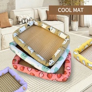 Dog Cool Mat Anti-Abrasion Linen Comfortable and Breathable Dog Cushion Waterproof and Moisture-Proo