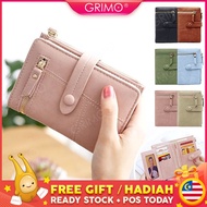 READY STOCK💓GRIMO Premium Suedix Wallet Women's Purse Dompet Perempuan Lady Bag Pouch Beg Card Holde
