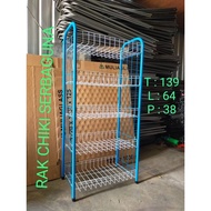 Ciki Multipurpose Rack with 5 Pipes, 7/s, 8 Snack Rack/ Snack Rack/