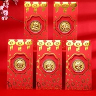 Terlaris Angpao Emas 24K Angpao Gold 0,1Gr Asli Kadar 999 Kelinci