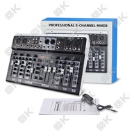OKMUSIC Mixer เครื่องเสียง 4/6/8 ช่อง มิกเซอร์เอฟเฟค 99 DSP Bluetooth USB ใช้งานง่าย เล่น MP3 เหมาะก