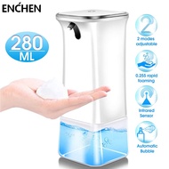 ENCHEN Automatic Touchless Foam Soap Dispenser with Infrared Motion Sensor 280ML Foam Soap Dispenser for Bathroom Kitchen