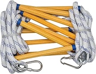 13ft Fire Escape Rope Ladder Emergency Fire Ladders Fire Escape Ladder for 2 Story