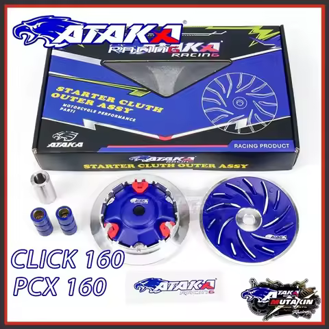 ATAKA Motorcycle 【 Forged 】 Pulley Set CLICK 160 Vario 160 PCX160 14.0 【With 6pcs 12g Flyball】