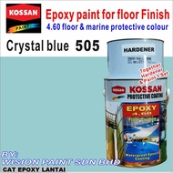 EPOXY 4.60 5L - 505 Crystal Blue • Kossan • Floor Coating • Heavy Duty Protection