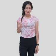 AEROPOSTALE - kaos crop floral lengan pendek wanita - motif bunga branded sisa ekspor