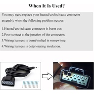 WPT928 Wiring Kit for Heated/Cooled Seat Module Connector, Compatible with 2003-2019 Ford F150 F250 