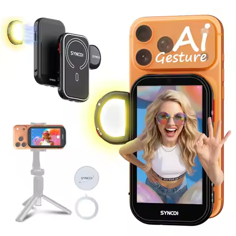 【US STOCK】 NEW SYNCO XView M4 AI Wireless Vlog Selfie Monitor Screen 4.02 Inch For iPhone 7-17 Serie
