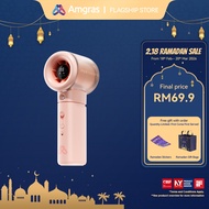 Amgras Metalce Fan Pro2 High-Speed Handheld Spray Fan Portable Kipas LED Display 6000mAh