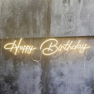 Happy Birthday Neon Led Lights, LED birthday party decoration lights with happy birthday letters, bi